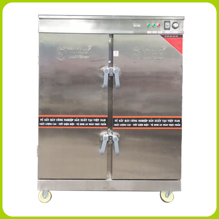 Tủ Sấy Bát Đĩa 2 Lớp 2 Cánh Inox