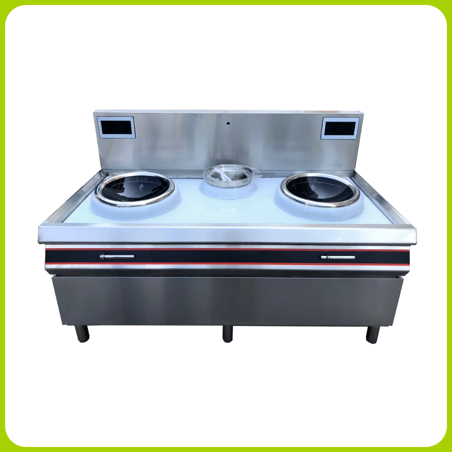 Bếp Xào Đôi Chảo Rời - 1 Bẩu Nước
